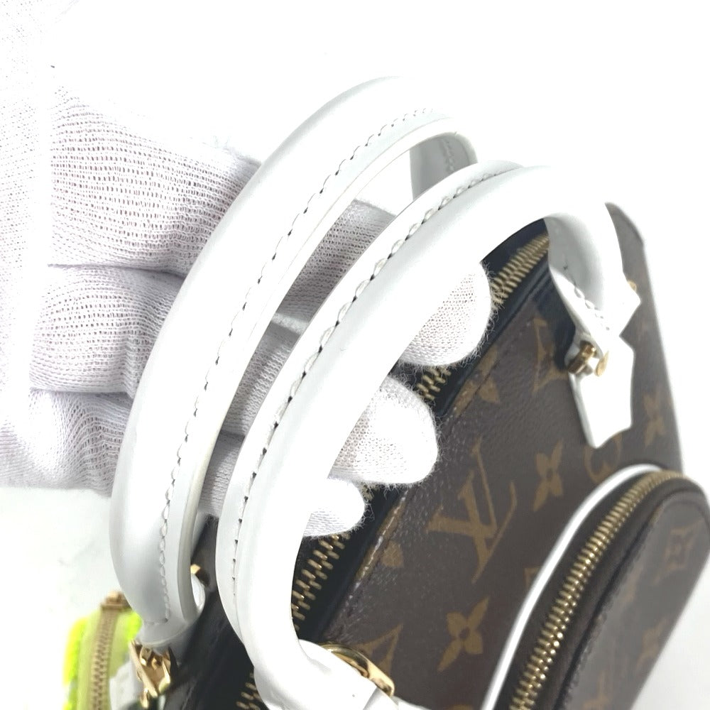 LOUIS VUITTON Handbag M20752 Monogram Vernis, Leather Brown Monogram LV Match Ellipse MM Women Used Authentic