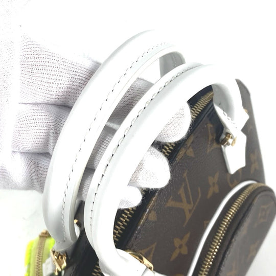 LOUIS VUITTON Handbag M20752 Monogram Vernis, Leather Brown Monogram LV Match Ellipse MM Women Used Authentic