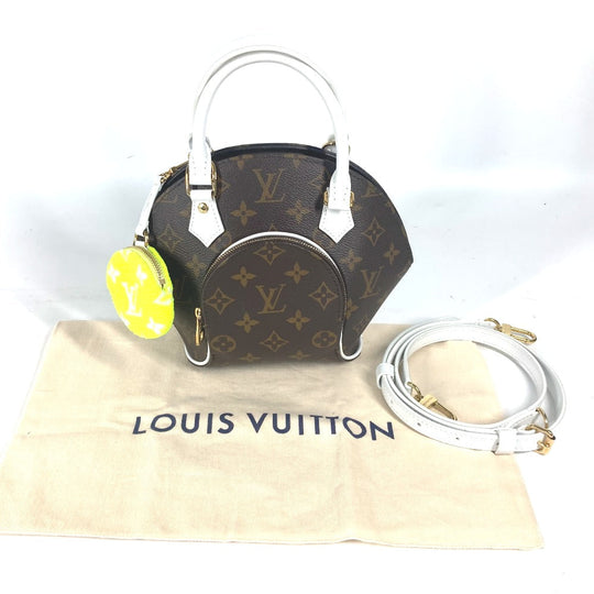 LOUIS VUITTON Handbag M20752 Monogram Vernis, Leather Brown Monogram LV Match Ellipse MM Women Used Authentic