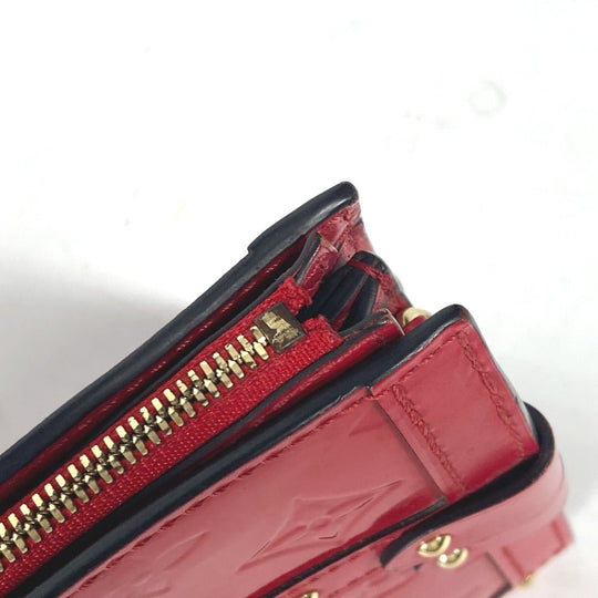 LOUIS VUITTON Shoulder Bag M54181 Monogram Vernis Red Monogram Vernis Petite Mar Women Used Authentic