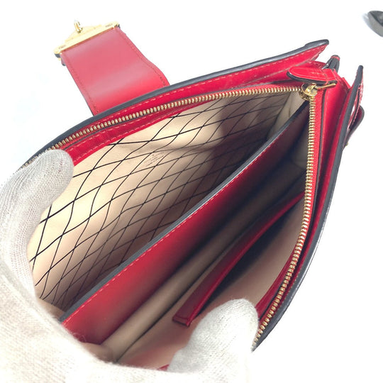 LOUIS VUITTON Shoulder Bag M54181 Monogram Vernis Red Monogram Vernis Petite Mar Women Used Authentic