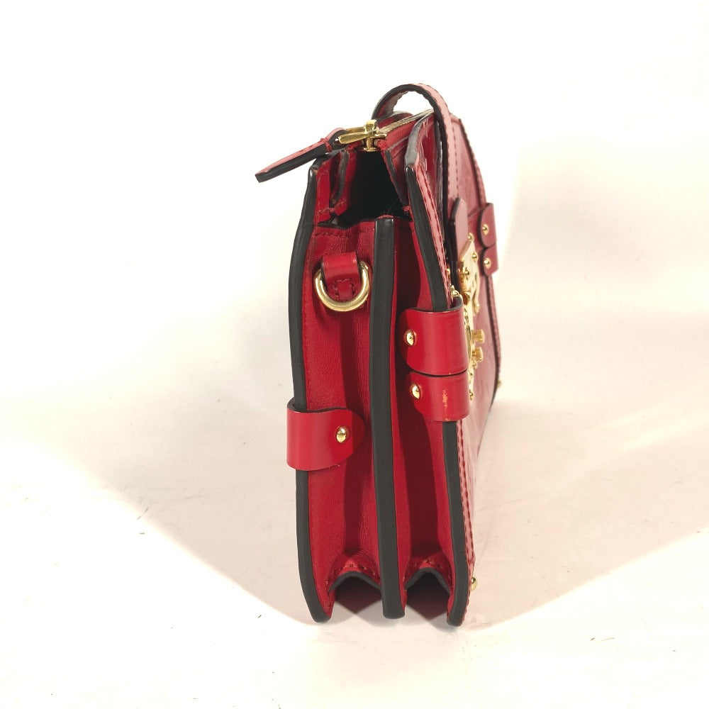 LOUIS VUITTON Shoulder Bag M54181 Monogram Vernis Red Monogram Vernis Petite Mar Women Used Authentic