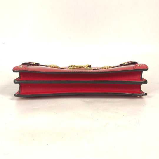 LOUIS VUITTON Shoulder Bag M54181 Monogram Vernis Red Monogram Vernis Petite Mar Women Used Authentic