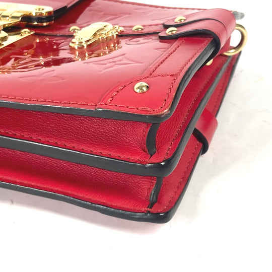 LOUIS VUITTON Shoulder Bag M54181 Monogram Vernis Red Monogram Vernis Petite Mar Women Used Authentic