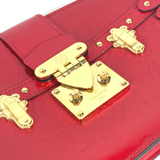 LOUIS VUITTON Shoulder Bag M54181 Monogram Vernis Red Monogram Vernis Petite Mar Women Used Authentic