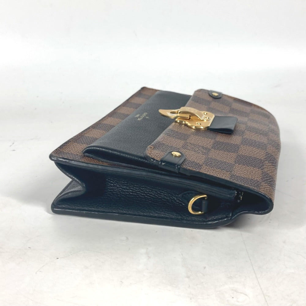 LOUIS VUITTON Long Wallet Purse N60221 Damier canvas Brown Damier Portefeuille�EVavinChain Women Used Authentic