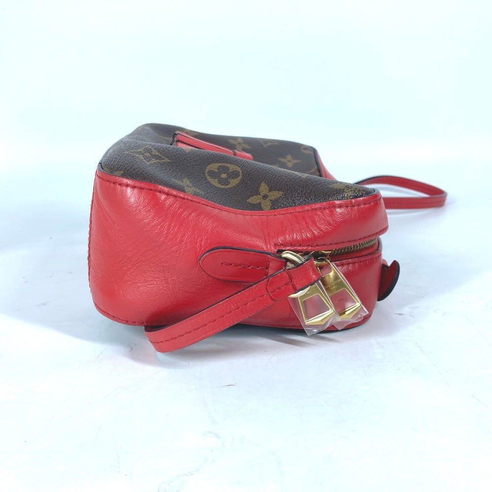 LOUIS VUITTON Shoulder Bag M43556 Monogram canvas Red Monogram Saintonge Women Used Authentic