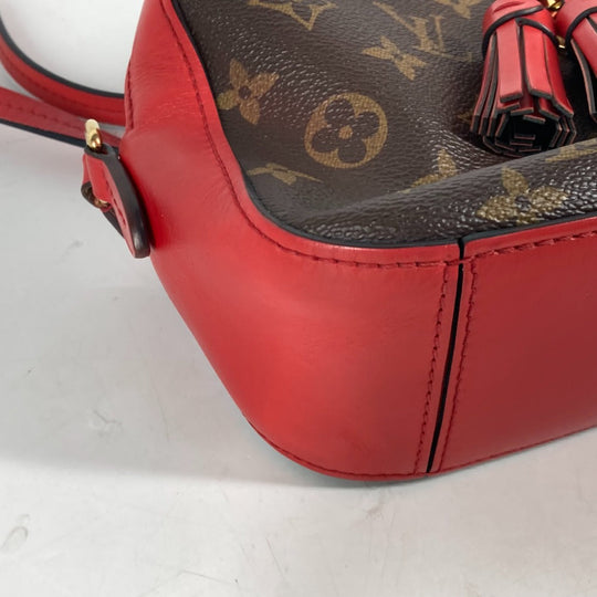 LOUIS VUITTON Shoulder Bag M43556 Monogram canvas Red Monogram Saintonge Women Used Authentic