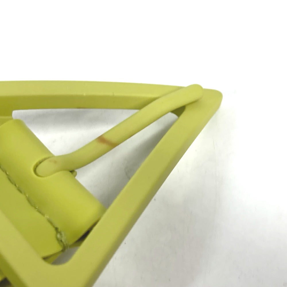 BOTTEGAVENETA belt 691232 rubber Light green type Triangle unisex(Unisex) 100 Used Authentic