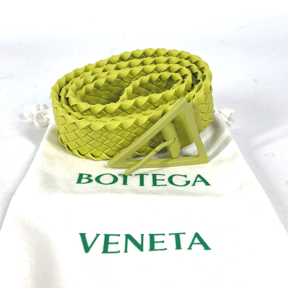 BOTTEGAVENETA belt 691232 rubber Light green type Triangle unisex(Unisex) 100 Used Authentic