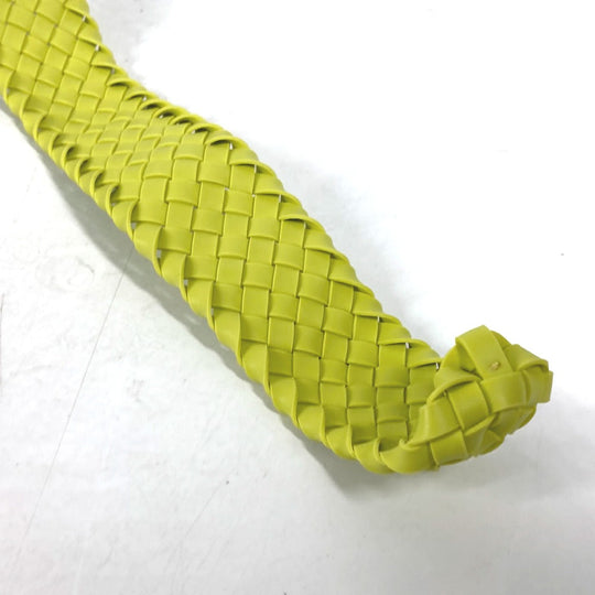 BOTTEGAVENETA belt 691232 rubber Light green type Triangle unisex(Unisex) 100 Used Authentic