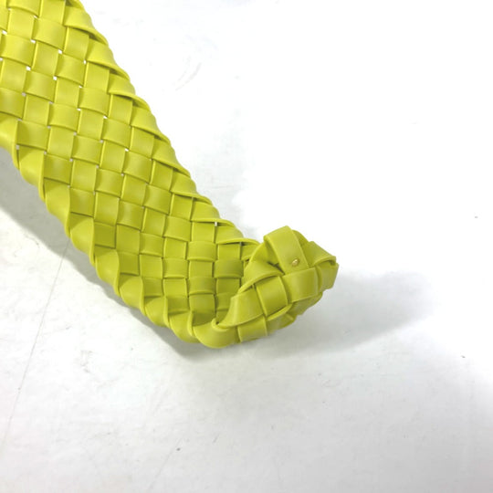 BOTTEGAVENETA belt 691232 rubber Light green type Triangle unisex(Unisex) 100 Used Authentic