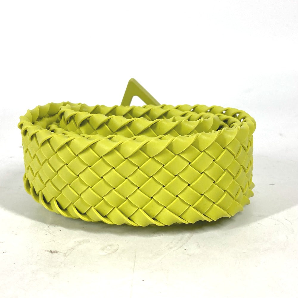 BOTTEGAVENETA belt 691232 rubber Light green type Triangle unisex(Unisex) 100 Used Authentic