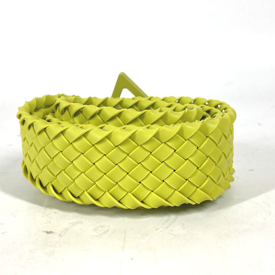 BOTTEGAVENETA belt 691232 rubber Light green type Triangle unisex(Unisex) 100 Used Authentic