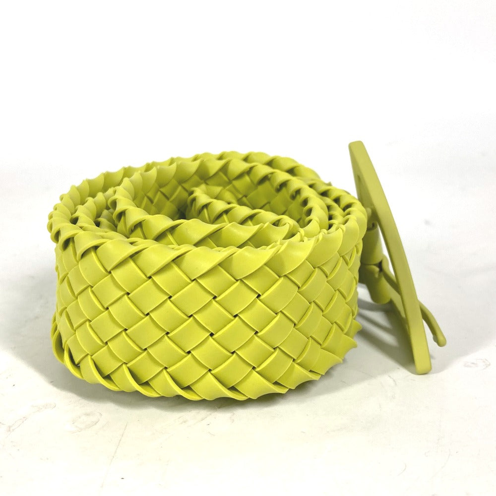 BOTTEGAVENETA belt 691232 rubber Light green type Triangle unisex(Unisex) 100 Used Authentic