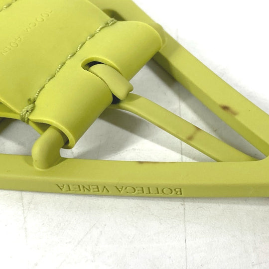 BOTTEGAVENETA belt 691232 rubber Light green type Triangle unisex(Unisex) 100 Used Authentic