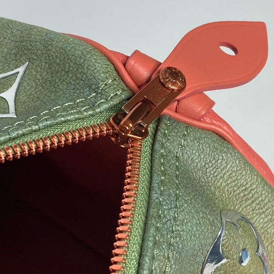 LOUIS VUITTON Handbag M43372 Leather / PVC pink Masters collection Speedy 30 Mona Lisa Women Used Authentic