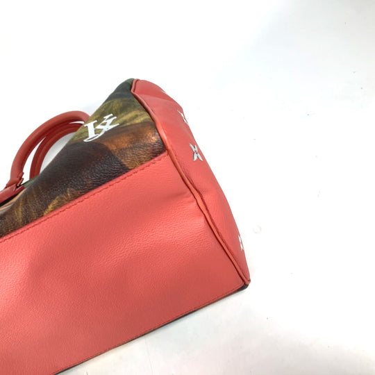 LOUIS VUITTON Handbag M43372 Leather / PVC pink Masters collection Speedy 30 Mona Lisa Women Used Authentic