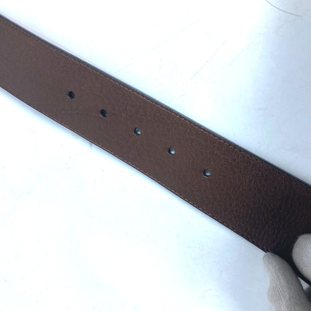 LOUIS VUITTON belt leather Brown unisex(Unisex) 36 Used Authentic