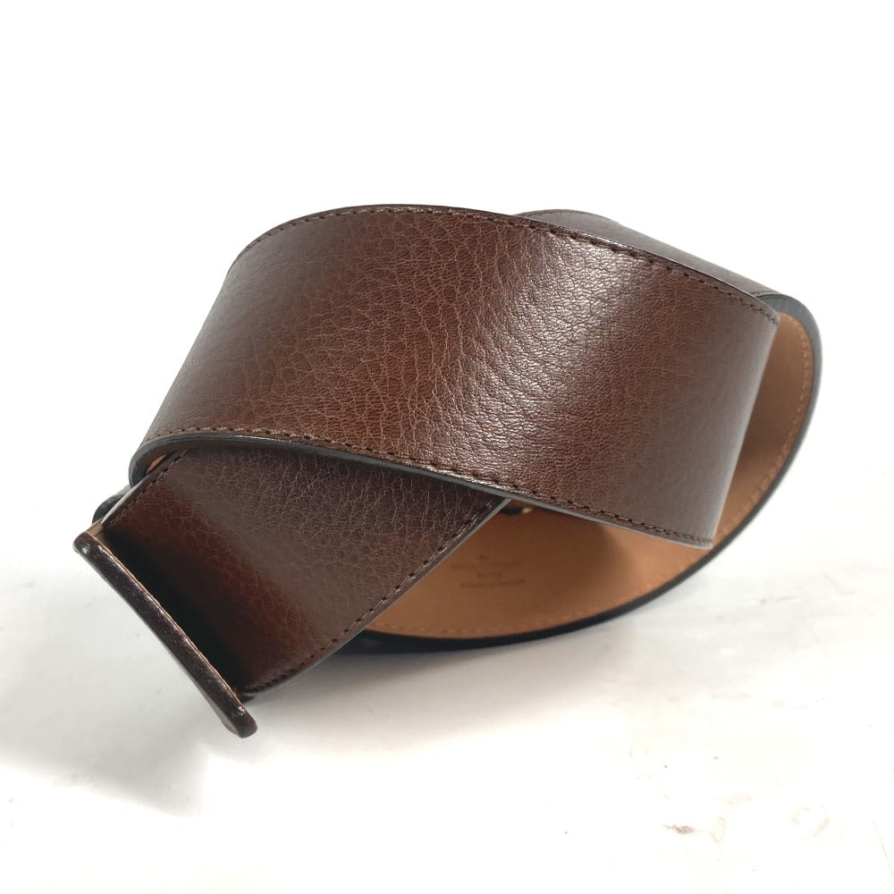 LOUIS VUITTON belt leather Brown unisex(Unisex) 36 Used Authentic
