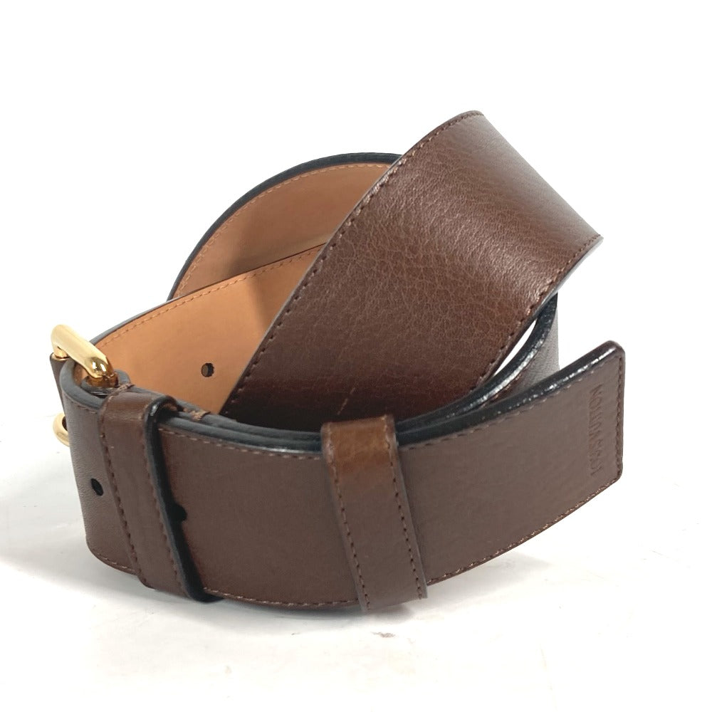 LOUIS VUITTON belt leather Brown unisex(Unisex) 36 Used Authentic