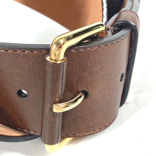 LOUIS VUITTON belt leather Brown unisex(Unisex) 36 Used Authentic