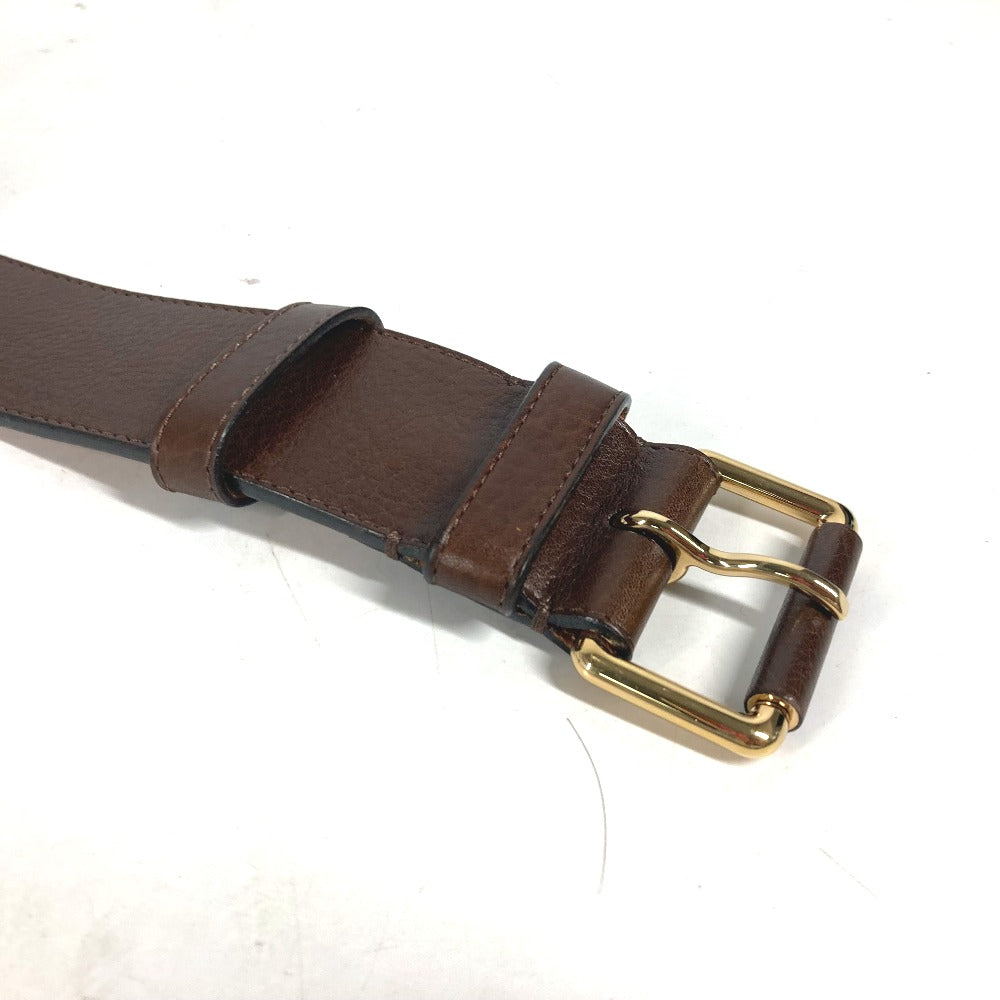 LOUIS VUITTON belt leather Brown unisex(Unisex) 36 Used Authentic