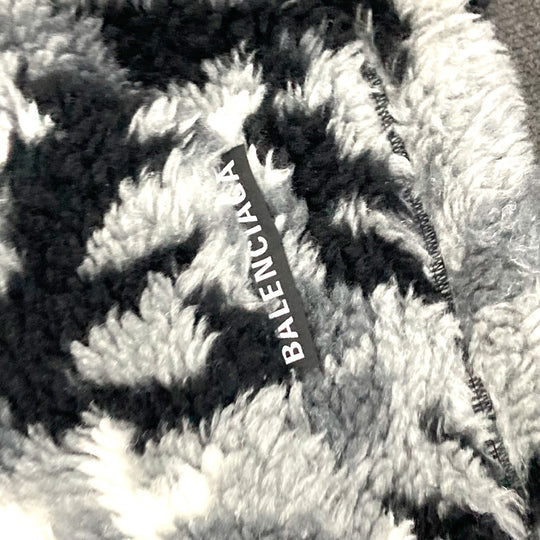 BALENCIAGA Scarf 673572 Polyester, Acrylic gray logo Stole Shawl Large unisex(Unisex) Used Authentic