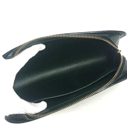 LOUIS VUITTON business bag M30184 Taiga Leather green Taiga Baikal mens Used Authentic