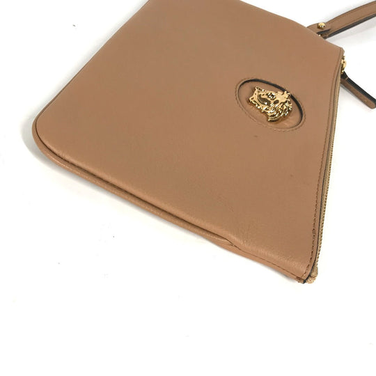 VERSACE Clutch bag leather beige Medusa unisex(Unisex) Used Authentic