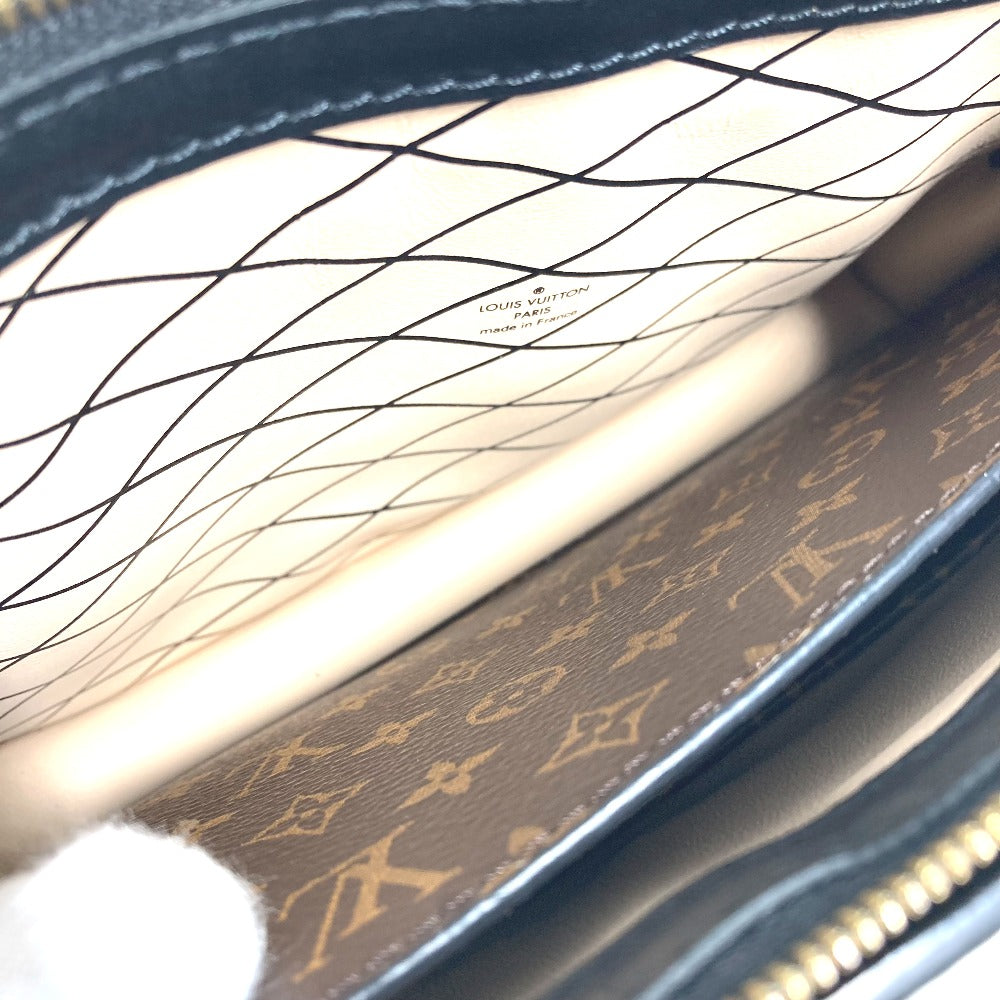 LOUIS VUITTON Shoulder Bag M43596 Monogram reverse canvas beige Monogram reverse Trunk clutch Women Used Authentic