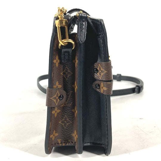 LOUIS VUITTON Shoulder Bag M43596 Monogram reverse canvas beige Monogram reverse Trunk clutch Women Used Authentic