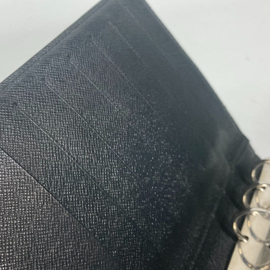 LOUIS VUITTON Notebook cover R20042 Epi Leather black Epi Agenda MM mens Used Authentic