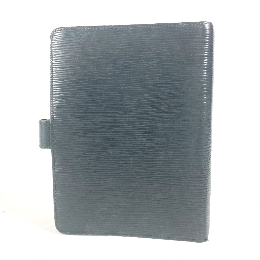 LOUIS VUITTON Notebook cover R20042 Epi Leather black Epi Agenda MM mens Used Authentic