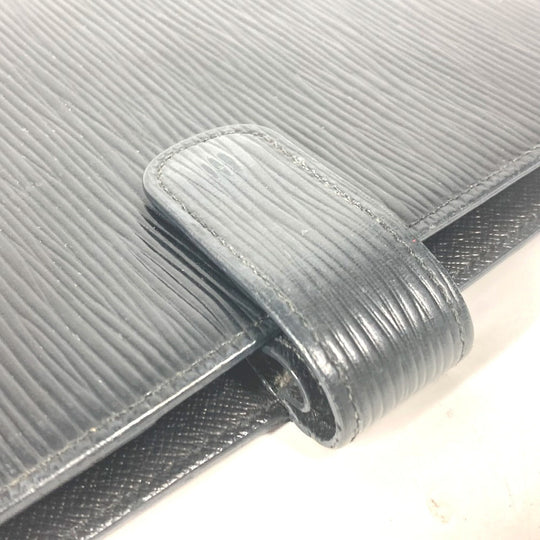 LOUIS VUITTON Notebook cover R20042 Epi Leather black Epi Agenda MM mens Used Authentic
