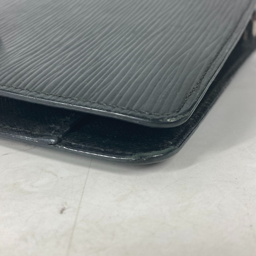 LOUIS VUITTON Notebook cover R20042 Epi Leather black Epi Agenda MM mens Used Authentic