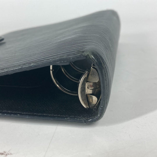 LOUIS VUITTON Notebook cover R20042 Epi Leather black Epi Agenda MM mens Used Authentic