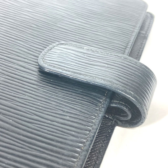 LOUIS VUITTON Notebook cover R20042 Epi Leather black Epi Agenda MM mens Used Authentic
