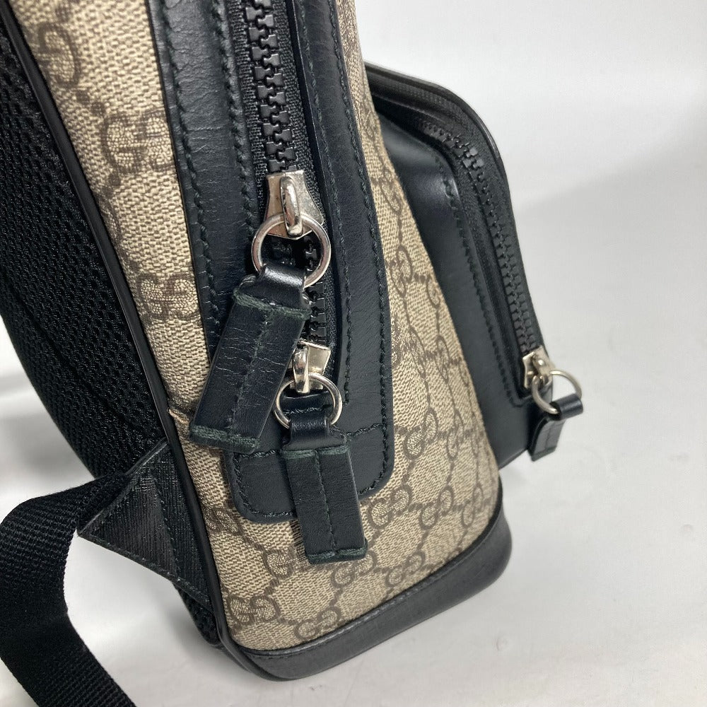 GUCCI Backpack 429020 GG Supreme canvas, leather beige GG Supreme Backpack unisex(Unisex) Used Authentic