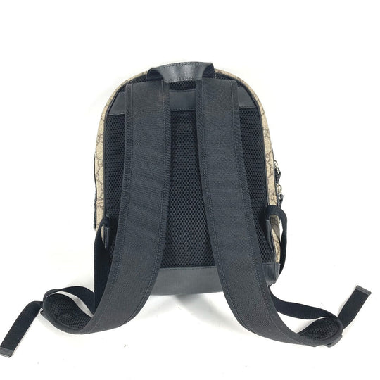 GUCCI Backpack 429020 GG Supreme canvas, leather beige GG Supreme Backpack unisex(Unisex) Used Authentic