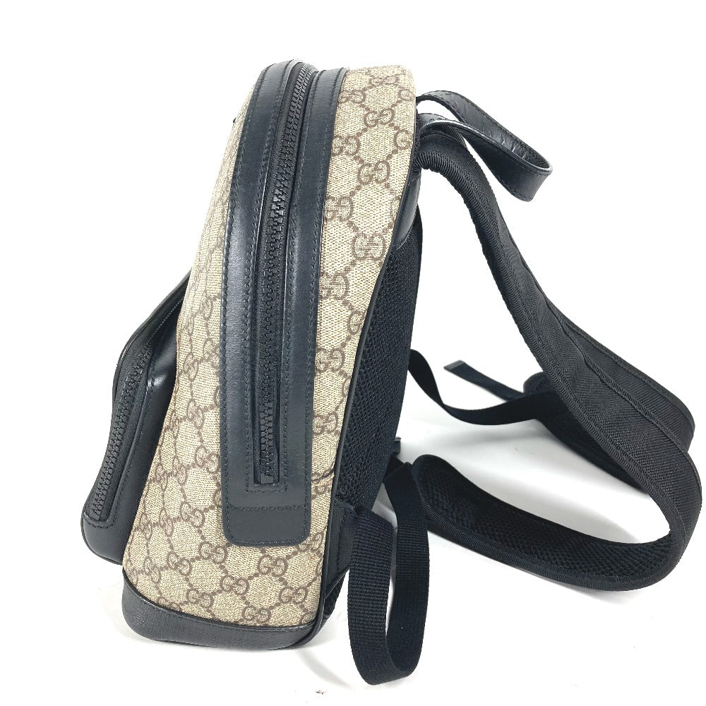 GUCCI Backpack 429020 GG Supreme canvas, leather beige GG Supreme Backpack unisex(Unisex) Used Authentic