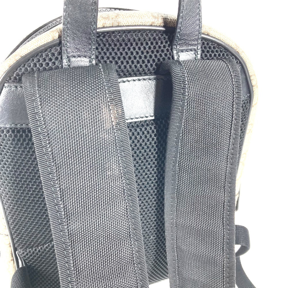 GUCCI Backpack 429020 GG Supreme canvas, leather beige GG Supreme Backpack unisex(Unisex) Used Authentic