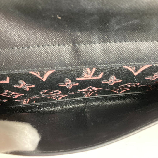LOUIS VUITTON Shoulder Bag M46137 Leather / coated canvas black Monogram Neverfull MM Women Used Authentic