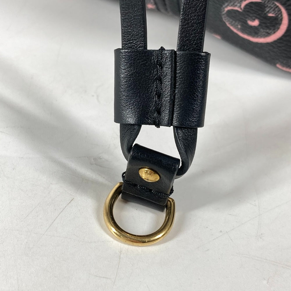 LOUIS VUITTON Shoulder Bag M46137 Leather / coated canvas black Monogram Neverfull MM Women Used Authentic