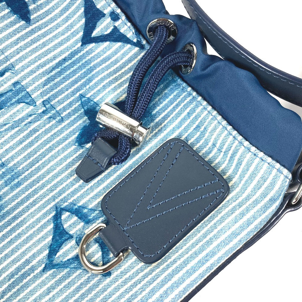 LOUIS VUITTON Shoulder Bag M57830 Leather / canvas blue Monogram water color Sac Maran