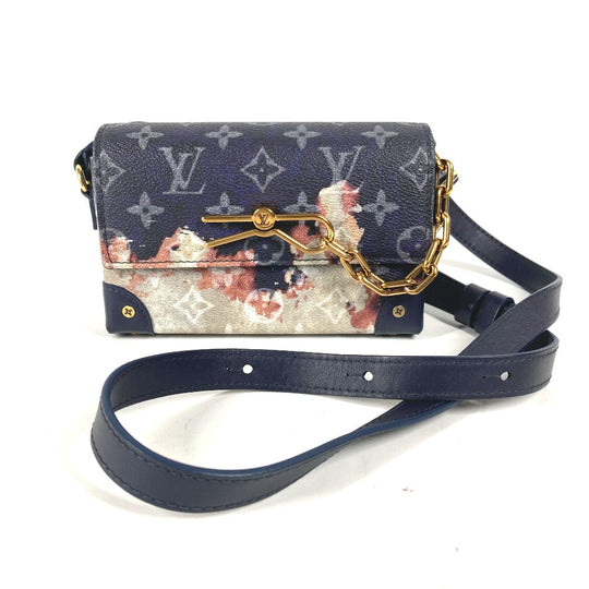 LOUIS VUITTON Shoulder Bag M82900 Monogram canvas Navy monogram bleach steamer wearable wallet