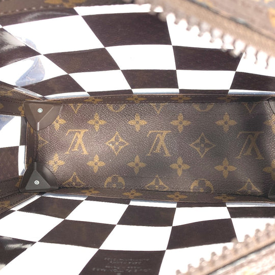 LOUIS VUITTON Shoulder Bag M20871 Canvas, PVC Brown monogram chess Slim soft trunk