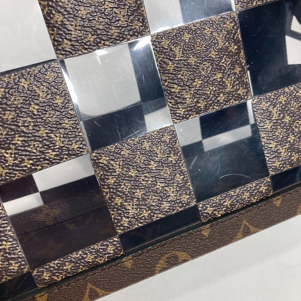 LOUIS VUITTON Shoulder Bag M20871 Canvas, PVC Brown monogram chess Slim soft trunk