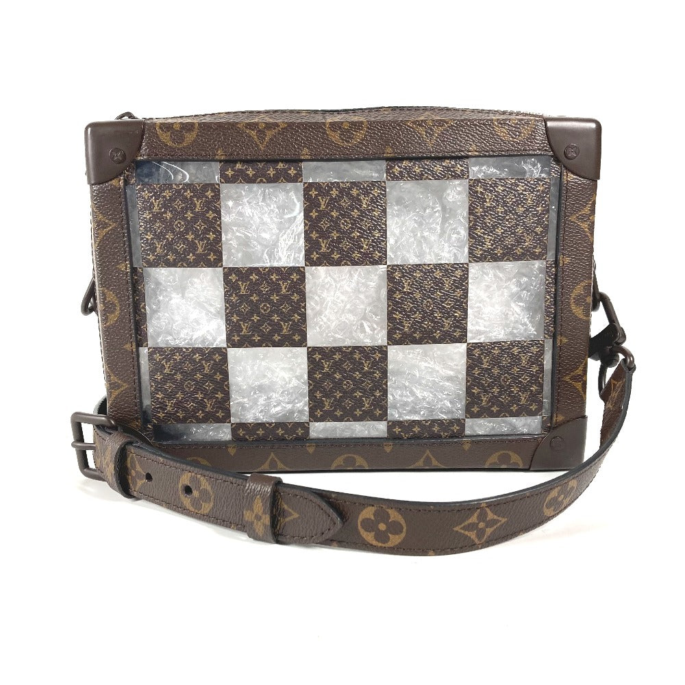 LOUIS VUITTON Shoulder Bag M20871 Canvas, PVC Brown monogram chess Slim soft trunk