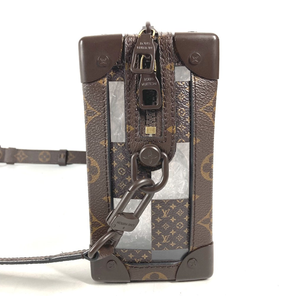 LOUIS VUITTON Shoulder Bag M20871 Canvas, PVC Brown monogram chess Slim soft trunk